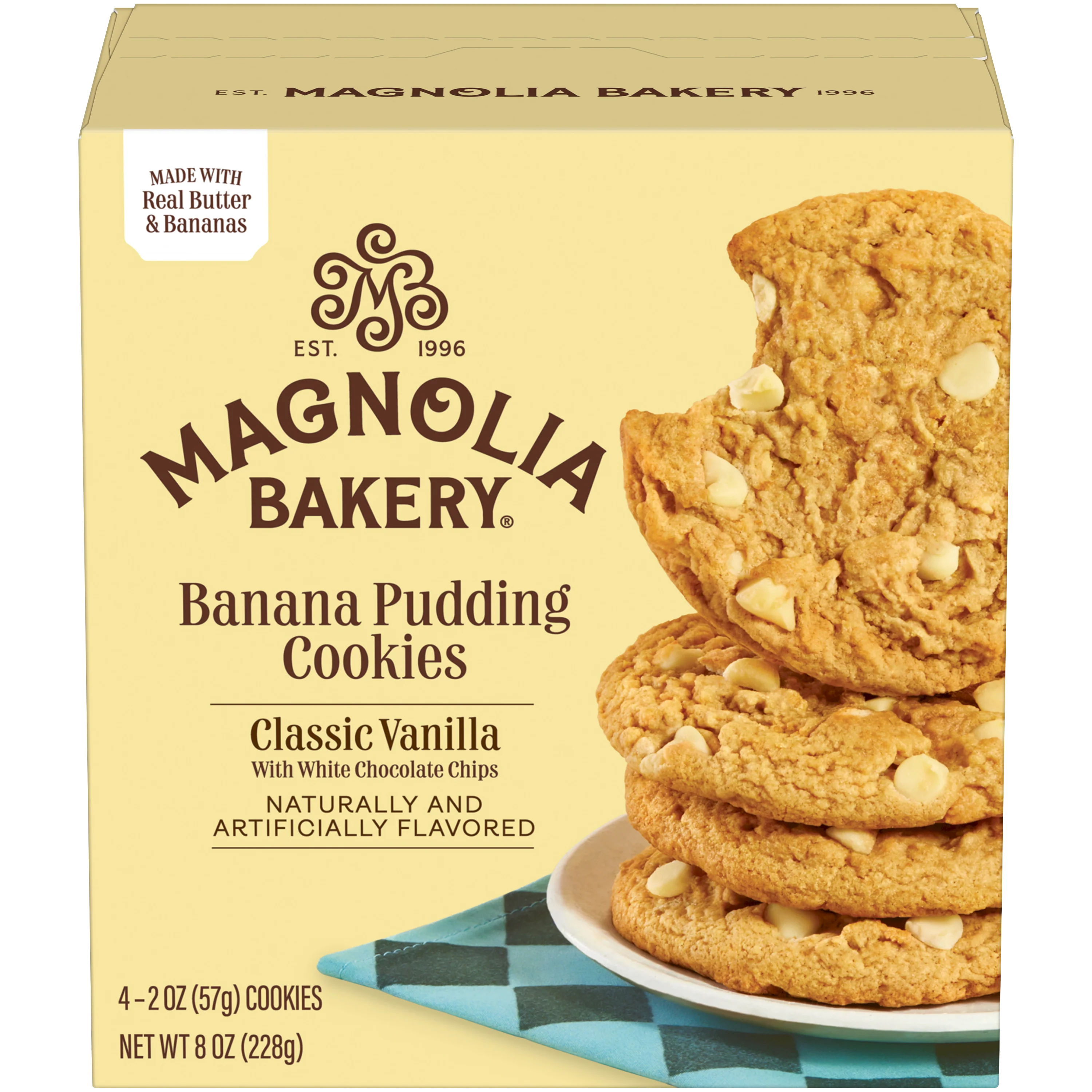 Banana Pudding Cookies - Classic Vanilla with White Chocolate Chips