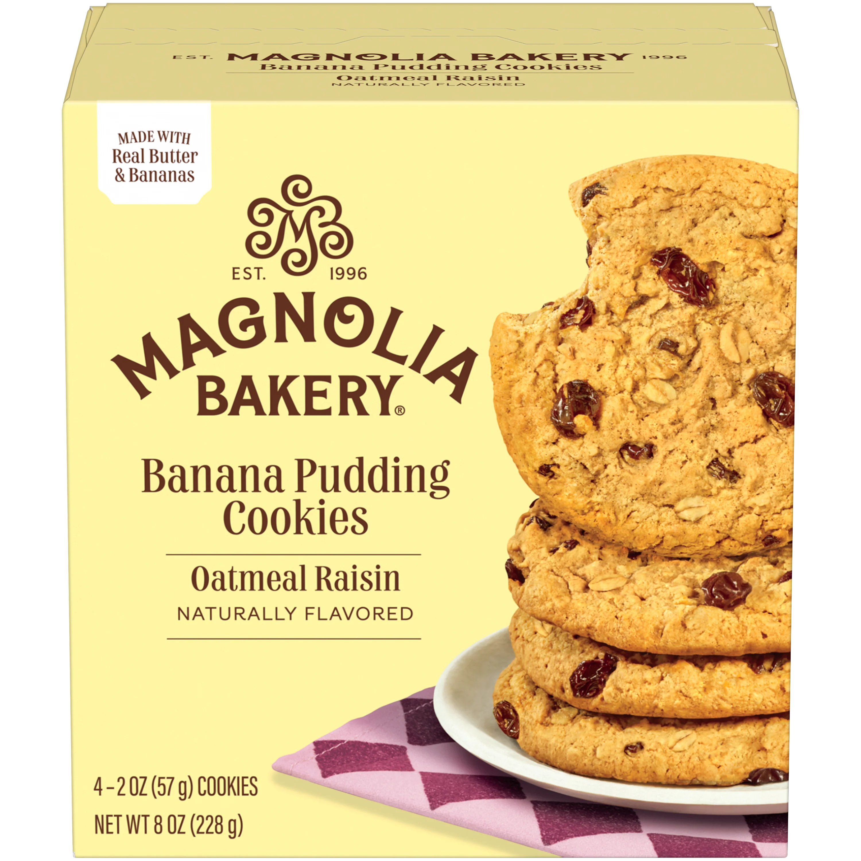 Banana Pudding Cookies - Oatmeal Raisin