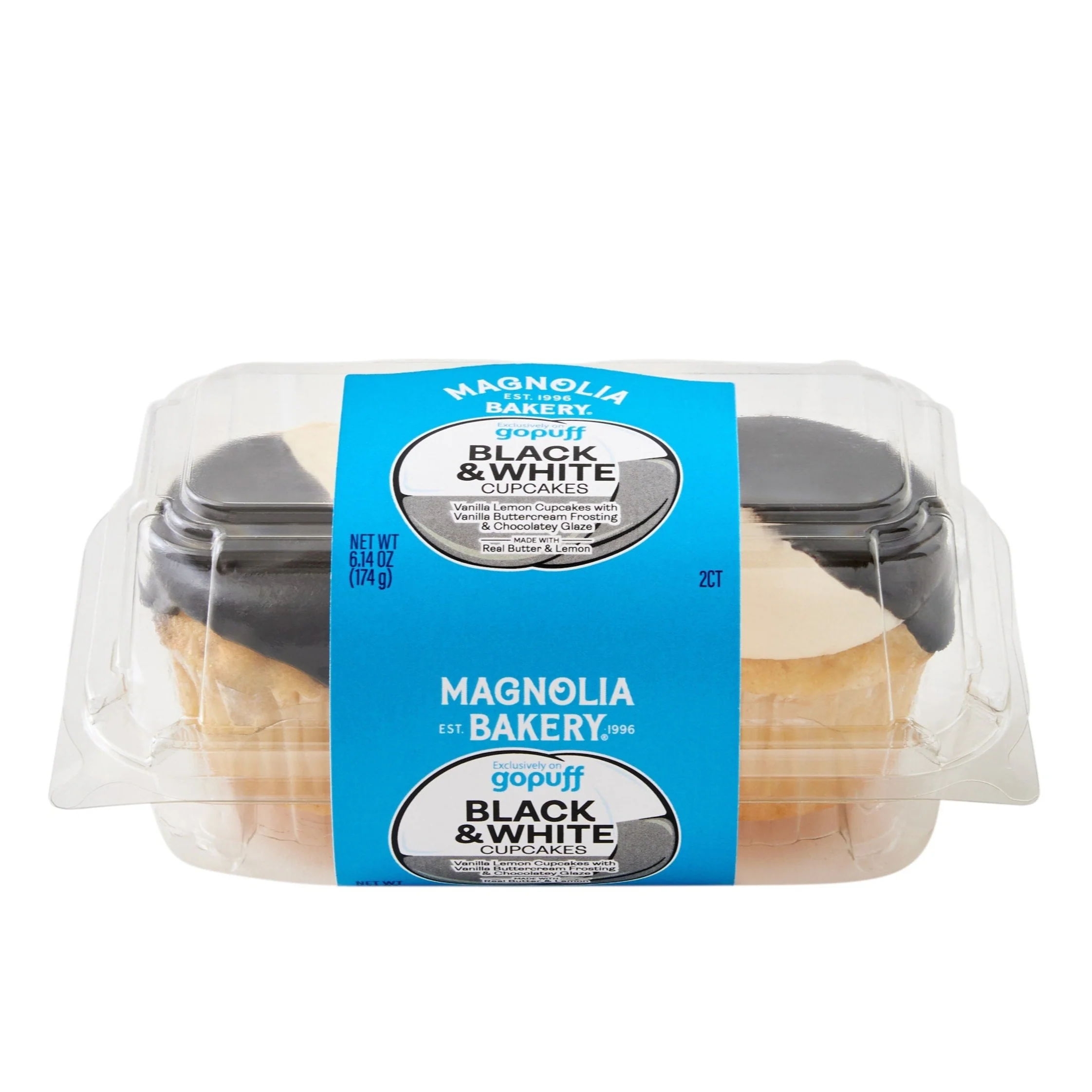Gopuff-Exclusive Black & White Cupcakes