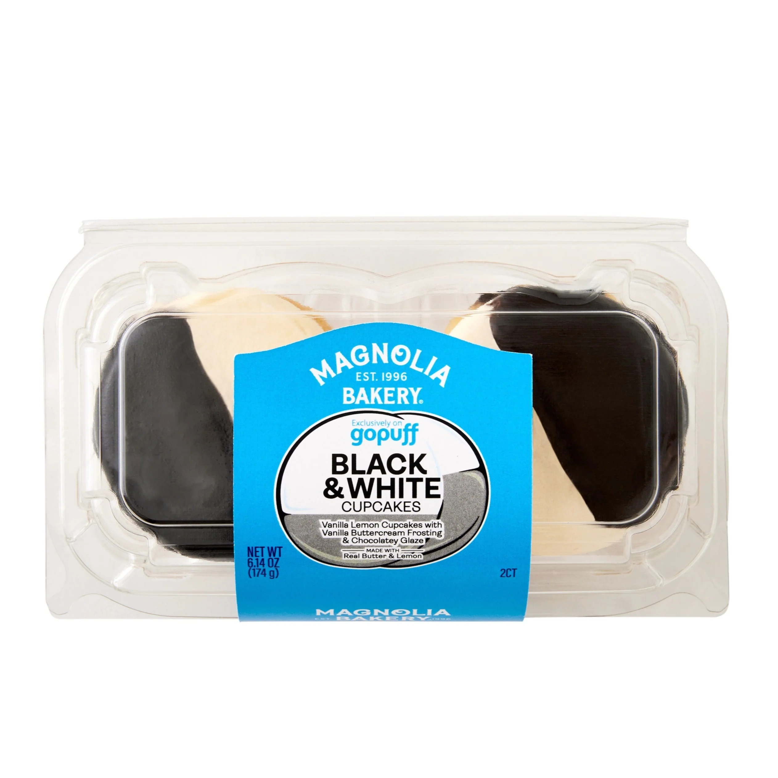 Gopuff-Exclusive Black & White Cupcakes